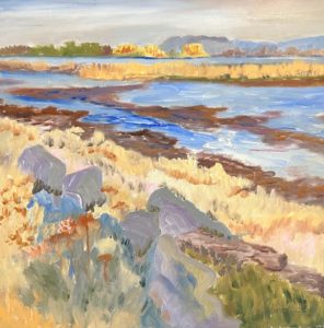 View from Delta BC WMOils 10x10” on gessoed MDF Oils 10x10” on gessoed MDF